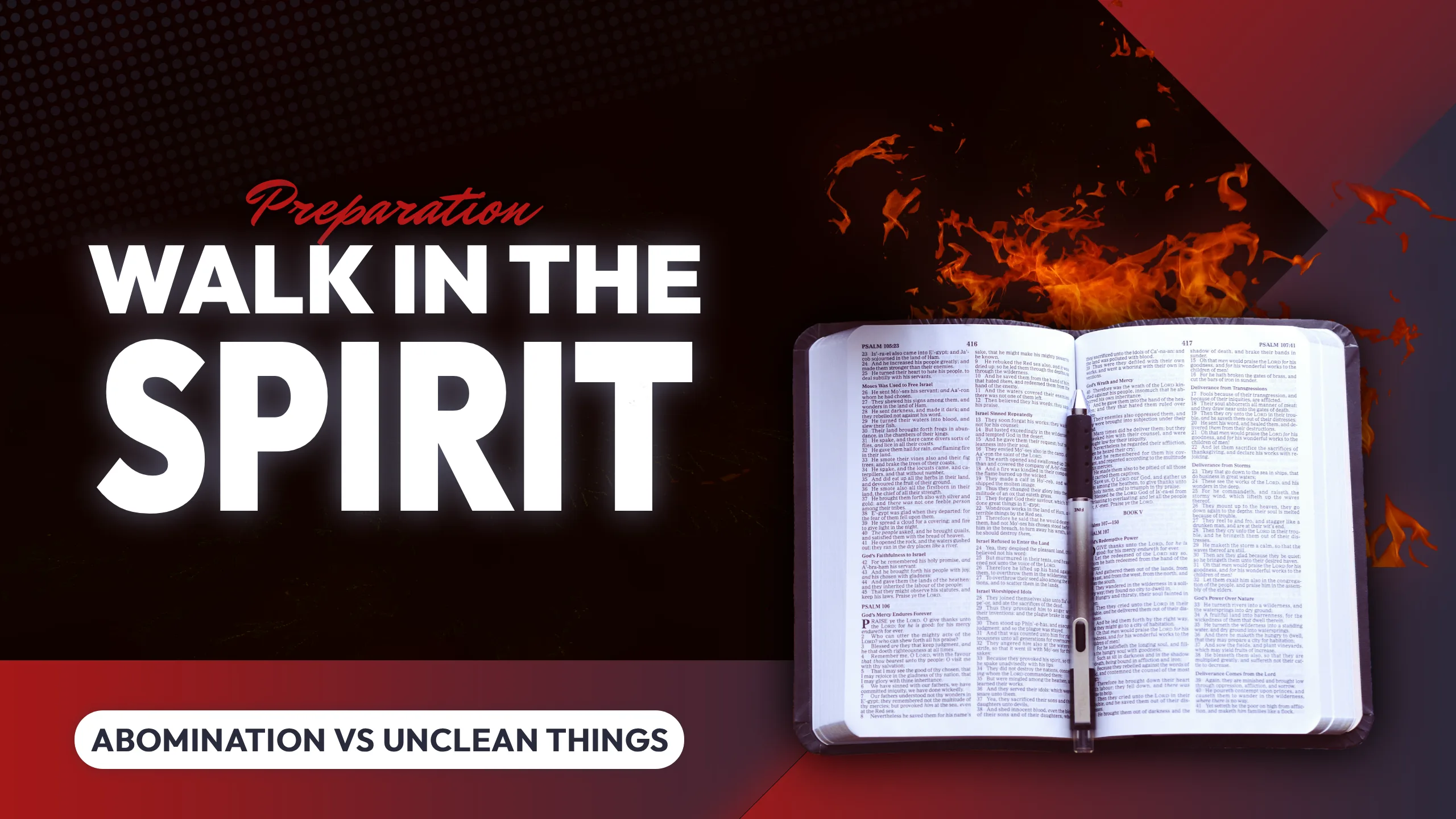 PREPARATION 006: WALK IN THE SPIRIT