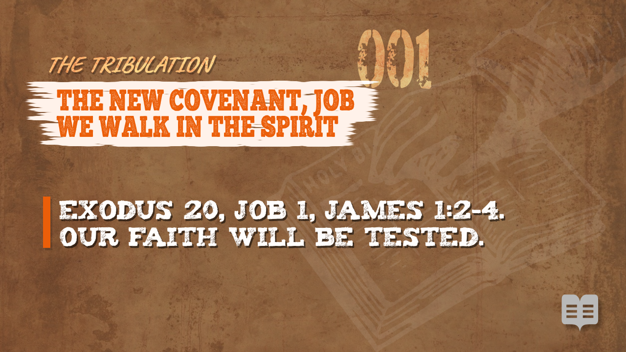 THE TRIBULATION SERIES (001): THE NEW COVENANT, JOB. WE WALK IN THE SPIRIT