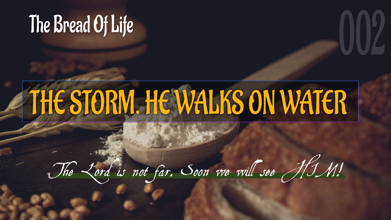 THE BREAD OF LIFE (002): THE STORM. HE WALKS ON WATER